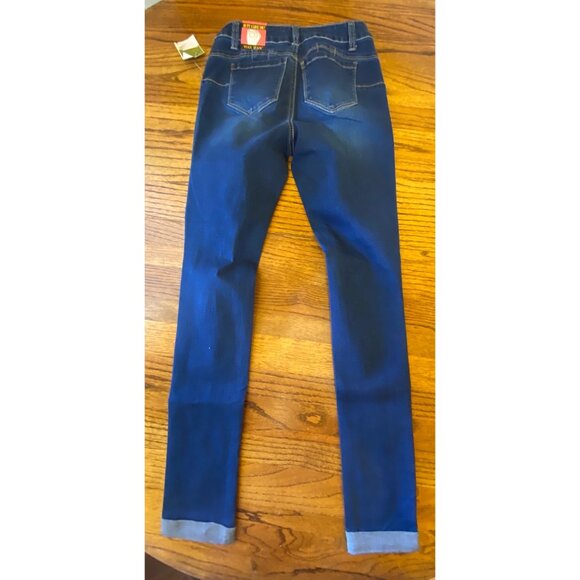 Wax Jean Womens Push-Up Distressed Skinny Jeans Medium Wash - Picture 3 of 3